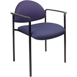 Brand new ???? Boss® B9501 Series Fabric Stacking Chairs With Arms; Blue ????