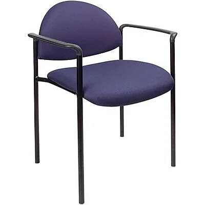 Brand new ???? Boss® B9501 Series Fabric Stacking Chairs With Arms; Blue ???? 3 Brand new ???? Boss® B9501 Series Fabric Stacking Chairs With Arms; Blue ????