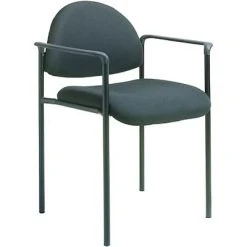 Outlet ❤️ Boss® B9501 Series Fabric Stacking Chairs With Arms; Black ????