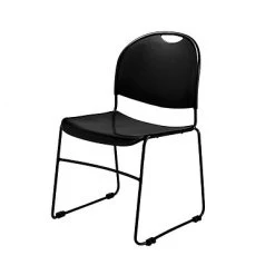 Top 10 ???? Stacking Chairs National Public Seating Commercialine 850 Series Ultra Compact Stack Chair, Black, 20 Pack (850-CL/20) ????