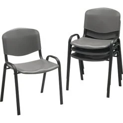 Best reviews of ???? Stacking Chairs Safco Stack Polypropylene Stacking Chair, Gray, 4/Carton (4185CH) ????