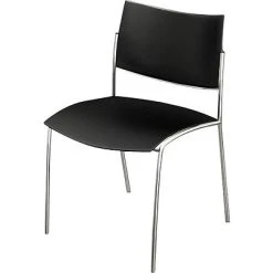 Budget ???? Stacking Chairs Safco® Escalate Series, Steel, Office, Black/Chrome, 4/Carton (ESC2B) ???? -Advantage Shop s0424069 s7