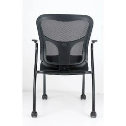 Best deal ⭐ Nesting Chairs Raynor Eurotech Fabric Seat Flip Nesting Chair, With Arm, Black, 2/Carton ???? -Advantage Shop s0643621 s7