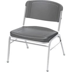 Best reviews of ???? Stacking & Folding Chairs Iceberg Rough N Ready Series Big & Tall Stacking Chair, Plastic, Charcoal, 4/Carton (ICE64127) ????