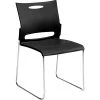 Best Sale ???? Stacking Chairs Offices To Go Plastic Armless Stacking Chair, Black/Chrome, 4/Pk (TDOTG11310B) ???? -Advantage Shop s0967866 s7