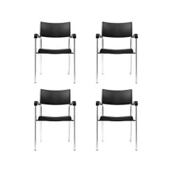 Best reviews of ???? Global Stacking & Folding Chairs Offices To Go Dori 2 Polypropylene Office Chair, Black, 4/Carton (OTG1220B) ????