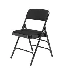 Cheap ???? National Public Seating NPS 2300 Series Fabric Padded Triple Brace Double Hinge Premium Folding Chairs, Midnight Black/Black, 100 Pack (2310/100) ????