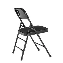 Cheap ???? National Public Seating NPS 2300 Series Fabric Padded Triple Brace Double Hinge Premium Folding Chairs, Midnight Black/Black, 100 Pack (2310/100) ???? -Advantage Shop sp105967456 s7