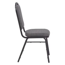 Promo ???? National Public Seating Stacking Chairs NPS 9300 Series Deluxe Fabric Upholstered Stack Chair, Natural Graystone/Black Sandtex, 4 Pack (9362-BT/4) ???? -Advantage Shop sp105967526 s7