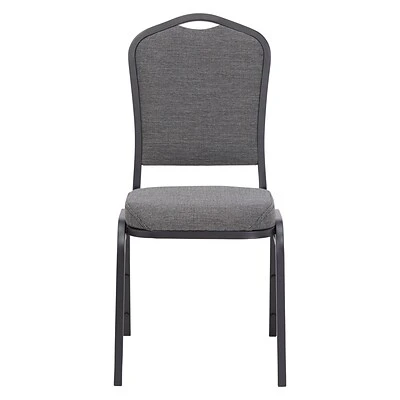 Hot Sale ???? National Public Seating Stacking Chairs NPS 9300 Series Deluxe Fabric Upholstered Stack Chair, Natural Graystone/Black Sandtex, 40 Pack (9362-BT/40) ❤️ 4 Hot Sale ???? National Public Seating Stacking Chairs NPS 9300 Series Deluxe Fabric Upholstered Stack Chair, Natural Graystone/Black Sandtex, 40 Pack (9362-BT/40) ❤️ - Image 2