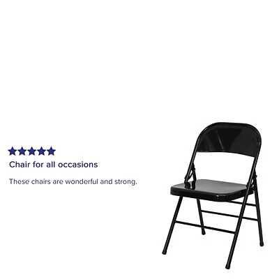 Promo ???? Folding Chairs Flash Furniture HERCULES Series Metal Folding Chair (BDF002BK) ???? 6 Promo ???? Folding Chairs Flash Furniture HERCULES Series Metal Folding Chair (BDF002BK) ???? - Image 4