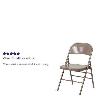 Outlet ???? Folding Chairs Flash Furniture HERCULES Series Metal Folding Chair (BDF002BGE) ???? 6 Outlet ???? Folding Chairs Flash Furniture HERCULES Series Metal Folding Chair (BDF002BGE) ???? - Image 4