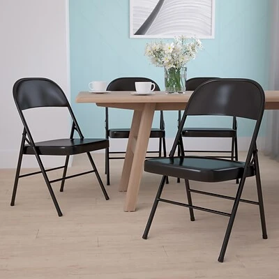Promo ???? Folding Chairs Flash Furniture HERCULES Series Metal Folding Chair (BDF002BK) ???? 4 Promo ???? Folding Chairs Flash Furniture HERCULES Series Metal Folding Chair (BDF002BK) ???? - Image 2
