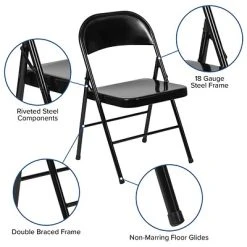 Promo ???? Folding Chairs Flash Furniture HERCULES Series Metal Folding Chair (BDF002BK) ???? 15 Promo ???? Folding Chairs Flash Furniture HERCULES Series Metal Folding Chair (BDF002BK) ???? -Advantage Shop sp112116288 s7