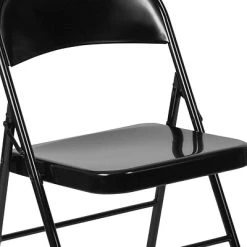 Outlet ???? Folding & Stacking Chairs Flash Furniture HERCULES Series Metal Folding Chair, Black, 2/Pack (2BDF002BK) ???? -Advantage Shop sp112116859 s7
