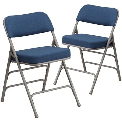 Cheap ✨ Folding & Stacking Chairs Flash Furniture HERCULES Series Fabric Folding Chair, Navy, 2/Pack (2AWMC320AFNVY) ???? 3 Cheap ✨ Folding & Stacking Chairs Flash Furniture HERCULES Series Fabric Folding Chair, Navy, 2/Pack (2AWMC320AFNVY) ????
