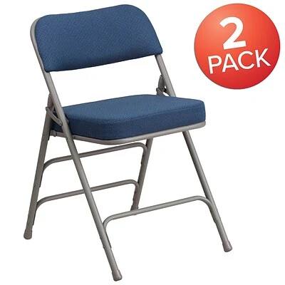 Cheap ✨ Folding & Stacking Chairs Flash Furniture HERCULES Series Fabric Folding Chair, Navy, 2/Pack (2AWMC320AFNVY) ???? 5 Cheap ✨ Folding & Stacking Chairs Flash Furniture HERCULES Series Fabric Folding Chair, Navy, 2/Pack (2AWMC320AFNVY) ???? - Image 3