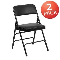 Cheapest ???? Folding & Stacking Chairs Flash Furniture HERCULES Series Vinyl Folding Chair, Black, 2/Pack (2HAMC309AVBK) ???? -Advantage Shop sp112116885 s7
