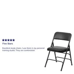 Cheapest ???? Folding & Stacking Chairs Flash Furniture HERCULES Series Vinyl Folding Chair, Black, 2/Pack (2HAMC309AVBK) ???? -Advantage Shop sp112116887 s7