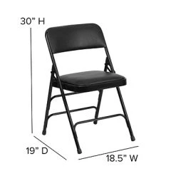 Cheapest ???? Folding & Stacking Chairs Flash Furniture HERCULES Series Vinyl Folding Chair, Black, 2/Pack (2HAMC309AVBK) ???? -Advantage Shop sp112116889 s7