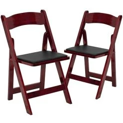 Coupon ???? Folding & Stacking Chairs Flash Furniture HERCULES Series Wood Folding Chair, Mahogany/Black, 2/Pack (2XF2903MAHWOOD) ????