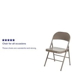 Cheap ???? Folding & Stacking Chairs Flash Furniture HERCULES Series Metal Folding Chair, Gray, 2/Pack (2BDF002GY) ✔️ -Advantage Shop sp124436344 s7