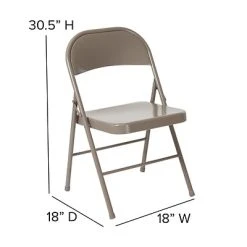 Cheap ???? Folding & Stacking Chairs Flash Furniture HERCULES Series Metal Folding Chair, Gray, 2/Pack (2BDF002GY) ✔️ -Advantage Shop sp124436346 s7