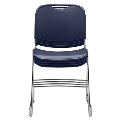 Hot Sale ???? National Public Seating Stacking Chairs NPS 8500 Series HI-Tech Ultra-Compact Plastic Seat/Back Stack Chair, Navy Blue/Chrome, 4 Pack (8505/4) ???? 8 Hot Sale ???? National Public Seating Stacking Chairs NPS 8500 Series HI-Tech Ultra-Compact Plastic Seat/Back Stack Chair, Navy Blue/Chrome, 4 Pack (8505/4) ???? - Image 6