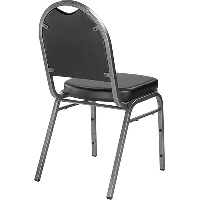 Flash Sale ???? National Public Seating Stacking Chairs NPS 9200 Series Dome-Back Vinyl Padded Stack Chair, Panther Black/Silvervein, 4 Pack (9210-SV/4) ✔️ 7 Flash Sale ???? National Public Seating Stacking Chairs NPS 9200 Series Dome-Back Vinyl Padded Stack Chair, Panther Black/Silvervein, 4 Pack (9210-SV/4) ✔️ - Image 5