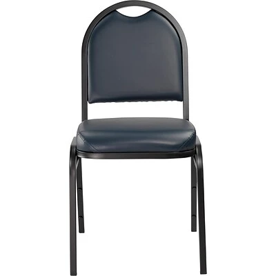 Buy ???? National Public Seating Stacking Chairs NPS 9200 Series Dome-Back Vinyl Padded Stack Chair, Midnight Blue/Black Sandtex (9204-BT) ???? 4 Buy ???? National Public Seating Stacking Chairs NPS 9200 Series Dome-Back Vinyl Padded Stack Chair, Midnight Blue/Black Sandtex (9204-BT) ???? - Image 2