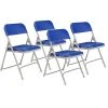 Cheap ???? National Public Seating NPS 800 Series Premium Light-Weight Plastic Folding Chairs, Blue/Gray, 4 Pack (805/4) ???? -Advantage Shop sp130557847 s7