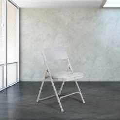 Discount ???? National Public Seating 800 Series Premium Lightweight Steel Frame Plastic Folding Chairs, Gray, 4 Pack (802/4) ???? -Advantage Shop sp130557887 s7