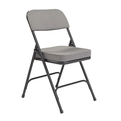 Discount ✨ National Public Seating Folding Chairs NPS 3200 Series Fabric Armless Premium Folding Chair, Charcoal Gray, 2 Pack (3212/2) ???? 4 Discount ✨ National Public Seating Folding Chairs NPS 3200 Series Fabric Armless Premium Folding Chair, Charcoal Gray, 2 Pack (3212/2) ???? - Image 2