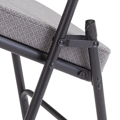 Discount ✨ National Public Seating Folding Chairs NPS 3200 Series Fabric Armless Premium Folding Chair, Charcoal Gray, 2 Pack (3212/2) ???? 8 Discount ✨ National Public Seating Folding Chairs NPS 3200 Series Fabric Armless Premium Folding Chair, Charcoal Gray, 2 Pack (3212/2) ???? - Image 6