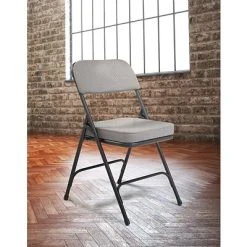 Discount ✨ National Public Seating Folding Chairs NPS 3200 Series Fabric Armless Premium Folding Chair, Charcoal Gray, 2 Pack (3212/2) ???? 17 Discount ✨ National Public Seating Folding Chairs NPS 3200 Series Fabric Armless Premium Folding Chair, Charcoal Gray, 2 Pack (3212/2) ???? -Advantage Shop sp130557963 s7