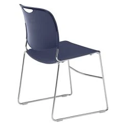 Buy ???? National Public Seating Stacking & Folding Chairs NPS 8500 Series Hi Tech Compact Stack Chair, Plastic, Navy Blue (8505) ???? -Advantage Shop sp130558026 s7