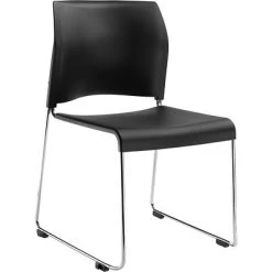 Hot Sale ❤️ National Public Seating Stacking Chairs NPS 8800 Series Stacking Chair, Black, 4 Pack (8810-11-10/4) ???? -Advantage Shop sp130558054 s7