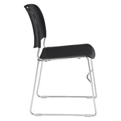 Coupon ???? National Public Seating Stacking Chairs NPS 8500 Series Steel Frame Compact Plastic Stack Chair, Black, 80 Pack (8510/80) ❤️ -Advantage Shop sp130564351 s7