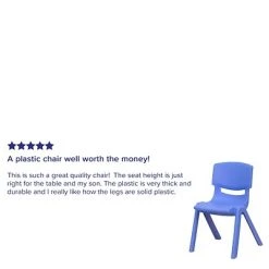 Flash Sale ???? Stacking & Folding Chairs Flash Furniture Plastic Student Stacking Chair, Blue, 2-Pieces (2YUYCX002BLUE) ???? -Advantage Shop sp133536415 s7