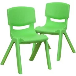 Best reviews of ???? Stacking & Folding Chairs Flash Furniture Plastic Student Stacking Chair, Green, 2-Pieces (2YUYCX002GREEN) ⌛