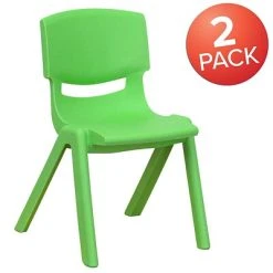 Best reviews of ???? Stacking & Folding Chairs Flash Furniture Plastic Student Stacking Chair, Green, 2-Pieces (2YUYCX002GREEN) ⌛ -Advantage Shop sp133536542 s7