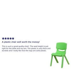 Best reviews of ???? Stacking & Folding Chairs Flash Furniture Plastic Student Stacking Chair, Green, 2-Pieces (2YUYCX002GREEN) ⌛ -Advantage Shop sp133536548 s7