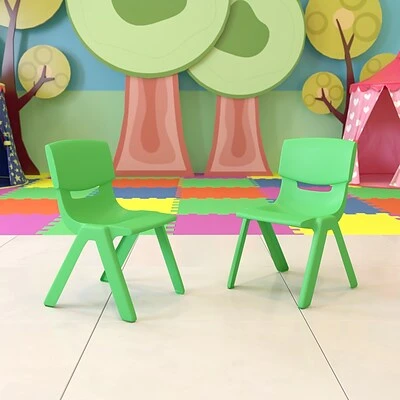 Best Sale ???? Stacking & Folding Chairs Flash Furniture Plastic Student Stacking Chair, Green, 2-Pieces (2YUYCX004GREEN) ???? 4 Best Sale ???? Stacking & Folding Chairs Flash Furniture Plastic Student Stacking Chair, Green, 2-Pieces (2YUYCX004GREEN) ???? - Image 2