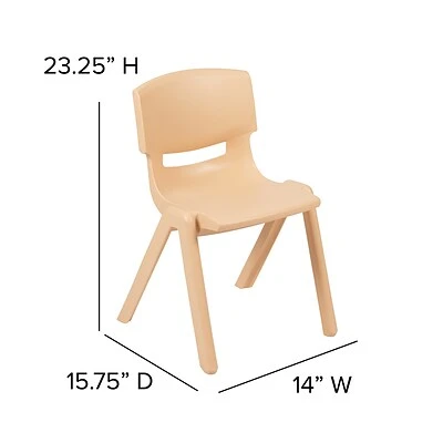 Flash Sale ✔️ Stacking & Folding Chairs Flash Furniture Plastic Student Stacking Chair, Natural, 2-Pieces (2YUYCX004NAT) ???? 9 Flash Sale ✔️ Stacking & Folding Chairs Flash Furniture Plastic Student Stacking Chair, Natural, 2-Pieces (2YUYCX004NAT) ???? - Image 7
