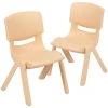 Outlet ✔️ Stacking & Folding Chairs Flash Furniture Plastic Student Stacking Chair, Natural, 2-Pieces (2YUYCX002NAT) ????