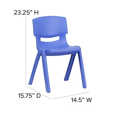 Outlet ???? Stacking & Folding Chairs Flash Furniture Plastic Student Stacking Chair, Blue, 4-Pieces (4YUYCX4004BLUE) ???? 9 Outlet ???? Stacking & Folding Chairs Flash Furniture Plastic Student Stacking Chair, Blue, 4-Pieces (4YUYCX4004BLUE) ???? - Image 7