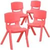 Cheapest ???? Stacking & Folding Chairs Flash Furniture Plastic Student Stacking Chair, Red, 4-Pieces (4YUYCX4001RED) ⌛ -Advantage Shop sp133537746 s7