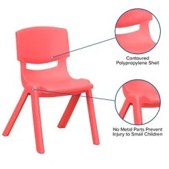 Cheapest ???? Stacking & Folding Chairs Flash Furniture Plastic Student Stacking Chair, Red, 4-Pieces (4YUYCX4001RED) ⌛ -Advantage Shop sp133537775 s7