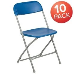 Cheapest ⌛ Stacking & Folding Chairs Flash Furniture HERCULES Premium Catering Events/Game Night/School/Wedding/Barbecue Stacking & Folding Chair, Blue/Gray ???? -Advantage Shop sp134505371 s7