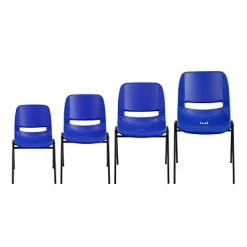 New ???? Stacking Chairs Flash Furniture HERCULES Plastic Shell Stack Chair, Blue (RUTEO1BLGG) ⭐ -Advantage Shop sp134594394 s7